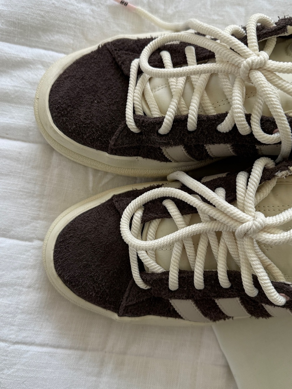 adidas x Bad Bunny Women’s Cream & Brown Suede Sneakers - Picture 4 of 6